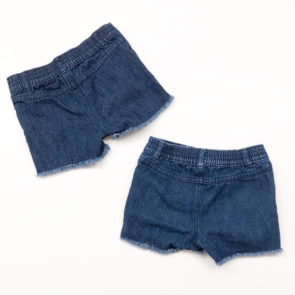 Star toddler girls red/white/blue hearts & stars denim shorts set - 4th of July - Picture 2 of 4